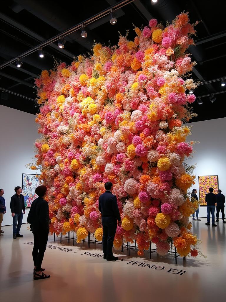 Floral art installations Philippines local artist collaboration