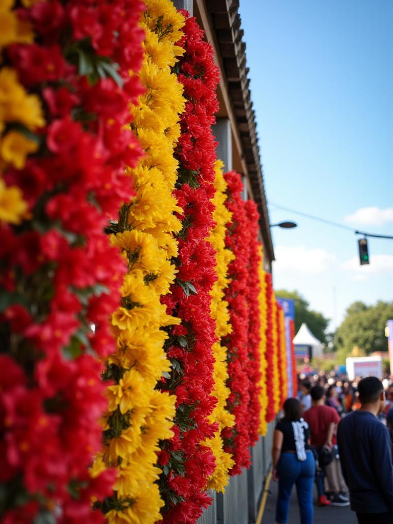 Community festival floral decorations portfolio