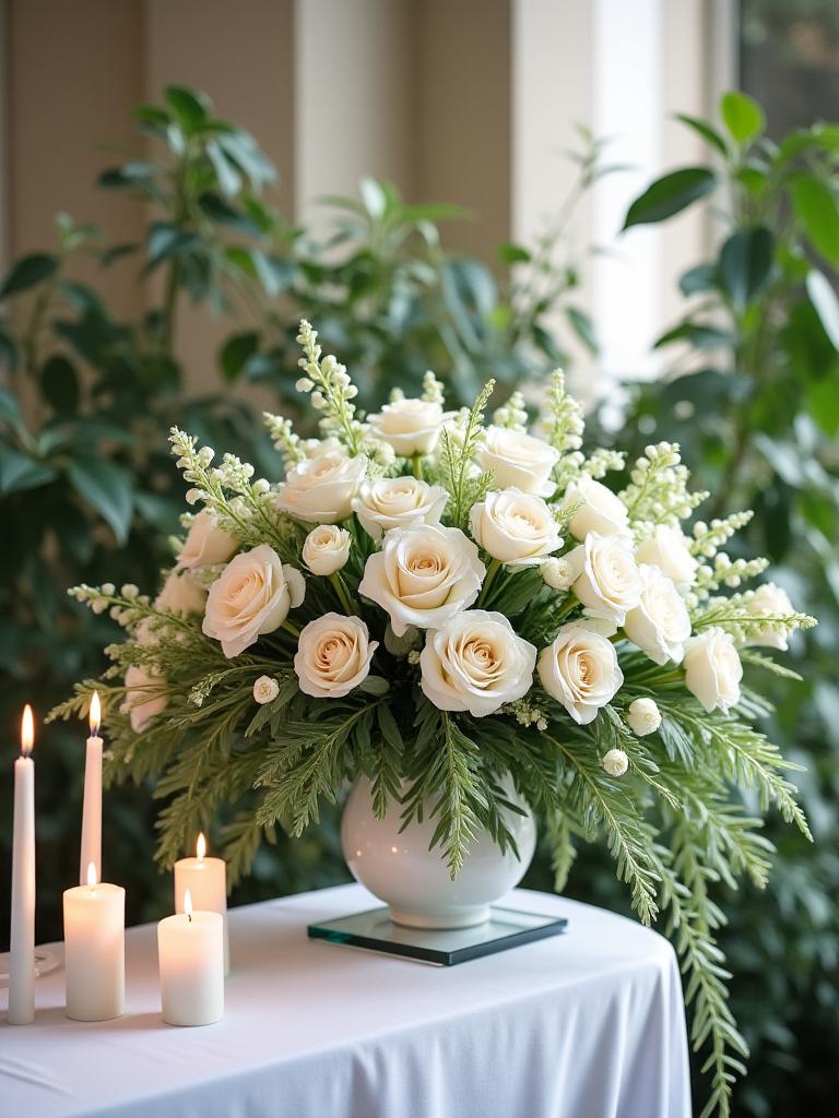 Ikot Arrange portfolio wedding ceremony altar flowers